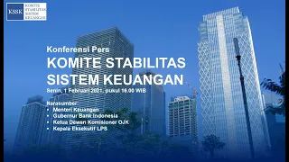 [LIVE] - Konferensi Pers Komite Stabilitas Sistem Keuangan
