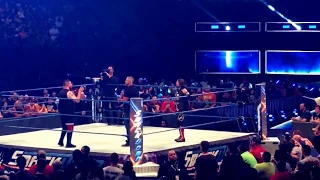 Shane Mcmahon, AJ Styles, and Kevin Owens Confrontation on Smackdown @ Barclays Center 8/22/17