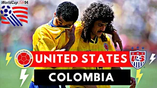 United States vs Colombia 2-1 All Goals & Highlights ( 1994 World Cup )