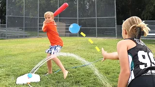 BASEBALL WATER BALLOON CHALLENGE! ⚾️💦