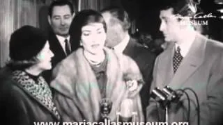 Maria Callas: Arrival at Orly airport (Paris, Jan. 16, 1958)