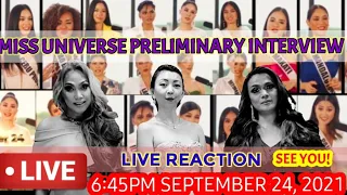 MISS UNIVERSE PHILIPPINES 2021 PRELIMINARY INTERVIEW THE REACTION