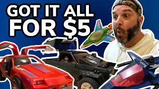 I Scored Vintage M.A.S.K Vehicles at The Thrift Store for $5 | Vintage Toy Hunt #thriftwithme