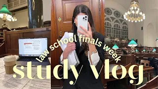 law school study vlog 📚 finals week, productive days, lots of studying, exam prep, living alone etc