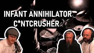 Office Blokes React | Infant Annihilator - C*ntcrusher Drum Play Through (REACTION!!)