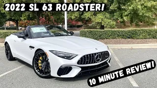 2022 Mercedes Benz SL63 Roadster | 10 Minute Review