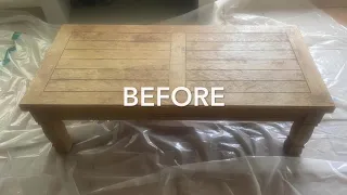 Furniture Flipping / From Trash to Treasure / Coffee Table Makeover with Epoxy/Resin