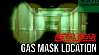 Where to find the Gas Mask in Metal Gear Solid (MGS Gas Mask location)