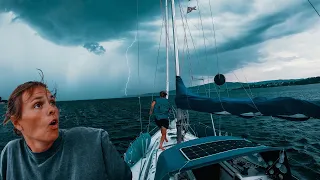Gewitter auf dem Segelboot | Wenn der Wind 5x so stark wird..