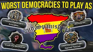 Worst Democraries To Play as in Hearts of Iron 4!