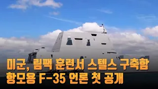 미군, 림팩 훈련서 스텔스 구축함·항모용 F-35 언론 첫 공개