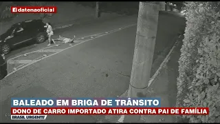 HOMEM LEVA TIRO EM BRIGA DE TRÂNSITO E PODE FICAR PARAPLÉGICO | BRASIL URGENTE