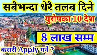 Europe Highest Salary Country 2024 | Highest salary Country in nepali | Best salary | working visa