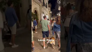 Lecce at night