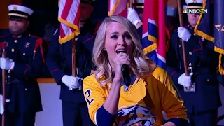 Carrie Underwood Slays National Anthem at Predators Game in Moving Post-Accident Performance