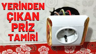 Yerinden Çıkan Priz Nasıl Takılır  - Yuvasından Çıkmış Priz Tamiri - Priz Tamiri Nasıl Yapılır ?