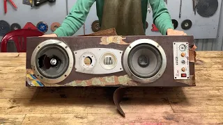 Original Restoration Old Broken Speakers // Restore Upgrade Standing Speakers At Will