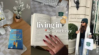 winter in nyc | book shopping, getting out of a reading slump, & in my reading era