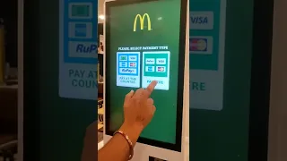 McDonald's self order placing procedure (मैकडॉनल्ड्स सेल्फ ऑर्डर देने की प्रक्रिया) #mcdonalds