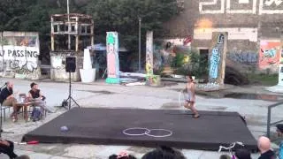Hula hoop girl at Berlin Circus