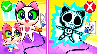 Be Careful With Electricity, Baby Cat!⚡Super Kittens Cartoon🌟Purr-Purr Stories