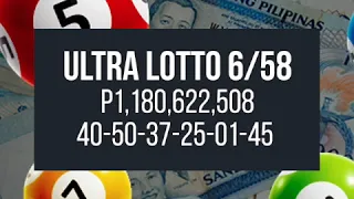 2 win P1.18-billion Ultra Lotto jackpot