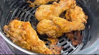 CRISPY AIR FRYER FRIED CHICKEN || AIR FRYER RECIPES