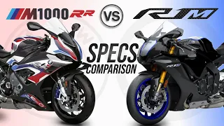 BMW M1000RR vs Yamaha R1M ┃ Specs Comparison & Sound Check