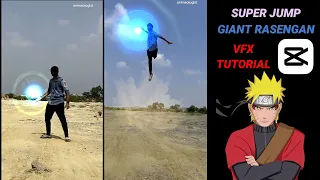 super jump , giant rasengan VFX capcut Tutorial , phone edit