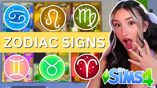 Every Rooms a Different ZODIAC SIGN in The Sims 4