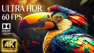 4K HDR 60fps Dolby Vision with Animal Sounds & Calming Music (Colorful Dynamic) #4