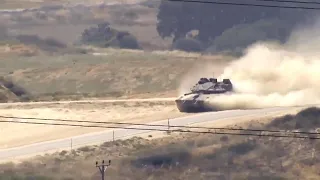 Tanks seen operating near Gaza border as Israel vows military operation 'in the very near future'
