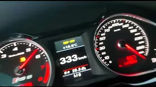 Audi RS6 V10 0-333kmh Top Speed 750PS Acceleration