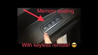 Memory seating and memory settings with keyless entry remote GMC yukon, chevy tahoe, suburban