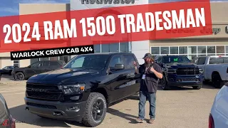 New 2024 RAM 1500 Tradesman Warlock Crew Cab 4x4 | Stock # RR13449 - Redwater Dodge