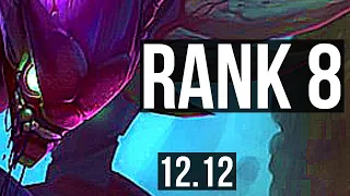 KHA'ZIX vs HECARIM (JNG) | Rank 1 Kha, Rank 8, 11/3/11, Godlike | EUW Challenger | 12.12