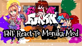 FNF React To Monika Mod||FRIDAY NIGHT FUNKIN'||ElenaYT.