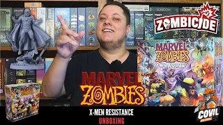 O Que Tem na Caixa? Unboxing Marvel Zombies X-men Resistance (Zombicide dos X-men)