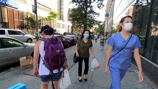 ⁴ᴷ⁶⁰ NYC Phase 2 Reopening (Narrated) : Walking Downtown Flushing, Queens (June 23, 2020)