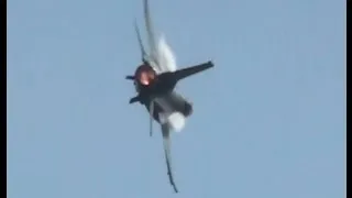 The most AGGRESSIVE F-16 demo EVER!