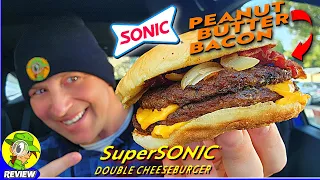Sonic® PEANUT BUTTER BACON SUPERSONIC® DOUBLE CHEESEBURGER REVIEW Review 🛼🥜🥓🍔 ⎮ Peep THIS Out! 🕵️‍♂️