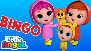 BINGO Song | Little Angel | Moonbug Kids - Color Time