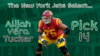 New York Jets Select Alijah Vera Tucker with the 14th Pick!