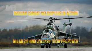 Russian Combat Helicopters In Action: MIL MI 24 Hind Unleash Their Firepower #Shorts