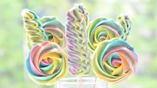 БЕЗЕ ☆ Меренга на палочке ☆ Радужный CandyBar ☆ 3 способа сушки