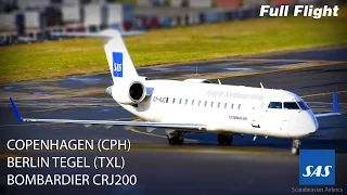 SAS Full Flight | Copenhagen to Berlin Tegel | Bombardier CRJ200
