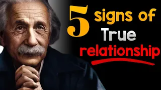 Five Signs of true relationship | Albert Einstein Quotes | Idol Quotes