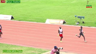 KDF drops relay button in 4x400M Relay and this happened! National Athletic championships