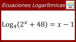 ECUACIONES LOGARÍTMICAS - Ejercicio 13