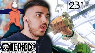 HOW CAN THIS GUY FLY OVER THE CITY?? ZORO BEATS EVERYONE!! ONE PIECE EPISODE 231 REACTION!!!
